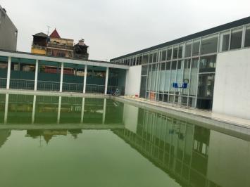 Xử lý nước bể bơi Thủy Tiên ở Hoài Đức - Hà Nội