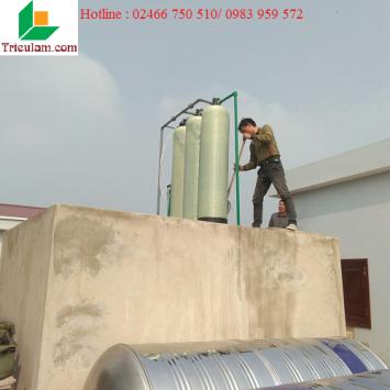 xử lý nước đầu nguồn bằng cột lọc tiêu chuẩn ở Phù Ninh Phú Thọ